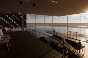 Интерьер речной пристани