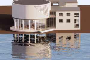 Проект "Клуб" на перегу реки