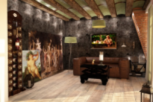 Разработка дизайна интерьера и визуализация столовой