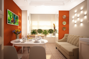 Дизайн интерьера, квартира в Москве. Кухня