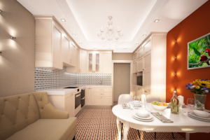 Дизайн интерьера, квартира в Москве. Кухня