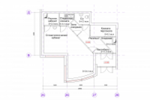 Планировочное решение для стоматологической поликлиники.