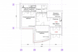 Планировочное решение для стоматологической поликлиники.