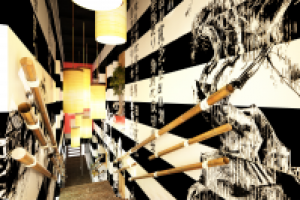 Визуализация входной группы ресторана "Тануки"