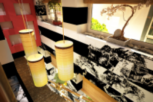 Визуализация входной группы ресторана "Тануки"