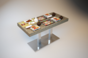 Визуализация стола с электронным меню