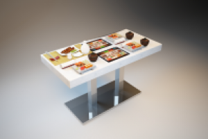 Визуализация стола с электронным меню