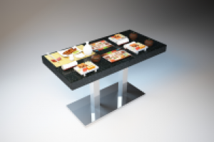 Визуализация стола с электронным меню