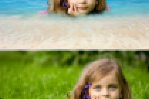 Коллаж с травки на море!