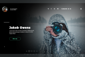 Сайт визитка фотографа