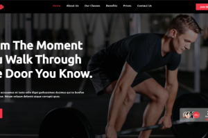 Вёрстка для фитнес фирмы