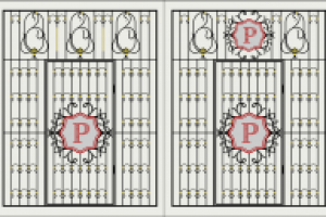 Ограда с логотипом