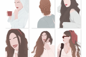 Иллюстрации в стиле флет