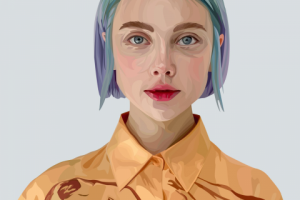 Флет реализм векторный