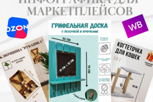 Дизайнер инфографики. Создаю продающие карточки товара