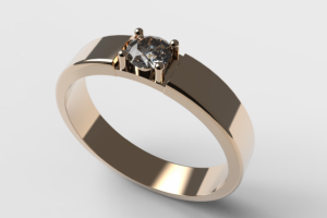 Кольцо  под бриллиант