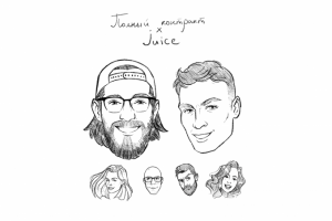 Эскизы портретов