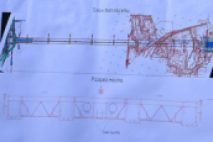 Теплотрасса Ду1000 в теле моста