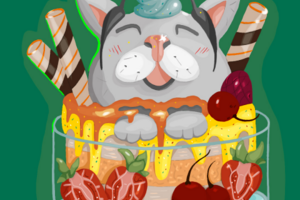 Cake with a cat