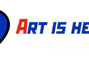 Логотип проекта "Art is here" (Искусство здесь)