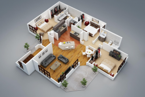 3D планировка квартиры