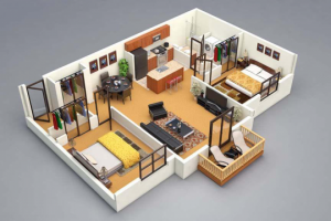 3D планировка квартиры