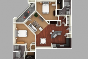 3D планировка квартиры