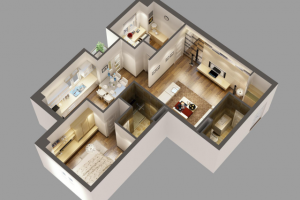 3D планировка квартиры