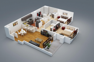 3D планировка квартиры