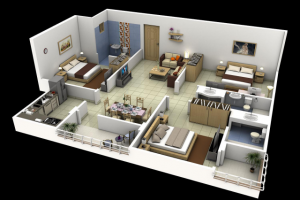 3D планировка квартиры