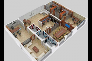 3D планировка офиса
