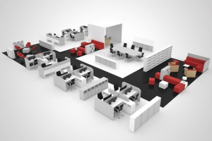 3D планировка офиса