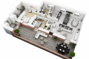 3D планировка квартиры