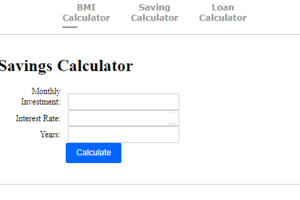 Savings Calculator
