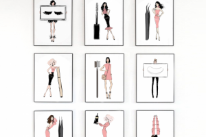 Набор иллюстраций для салона красоты