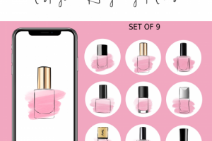 Инстаграм иконки+превью для мастера маникюра