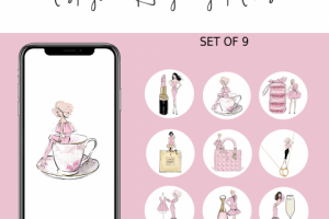 Дизайн Инстаграм Иконки + Превью