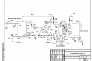 Технологическая схема пилотной установки мембранного биореактора