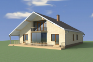 Дом из керамического камня