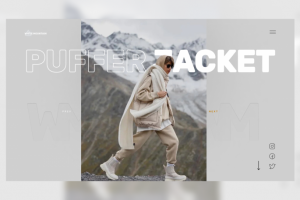 Дизайн для сайта пуховиков White mountain
