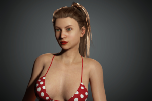 девушка в бикини