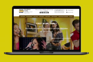 Верстка сайта «First Music Family»