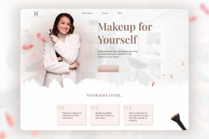 Лэндинг "Обучение визаж, Канада"