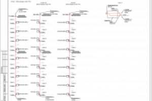 Схема стояков системы отопления жилого дома