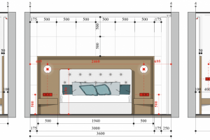 развертка изголовья кровати