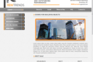 Сайт с каталогом дверей