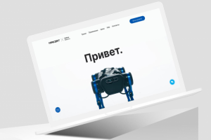 Robosobaka.ru — промосайт для роботов из Сколково