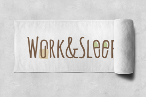 Логотип для сети городских апартаментов Work&Sleep