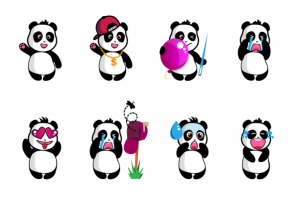 Стикеры Панда