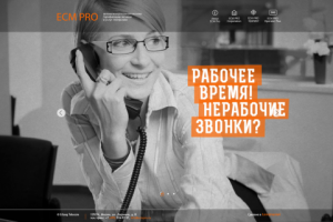 Сайт компании ECM PRO